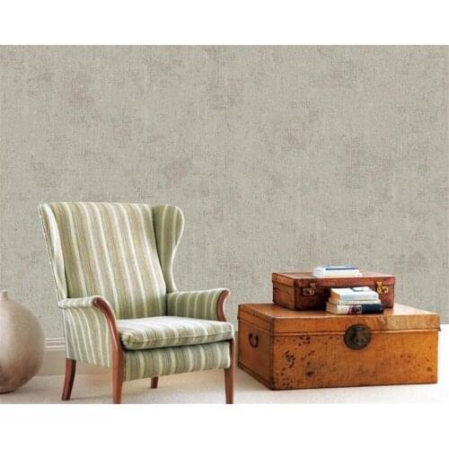 Beibehang Bedroom full of living room modern plain plain imitation linen wallpaper roll papel de parede Plain color 3d wallpaper