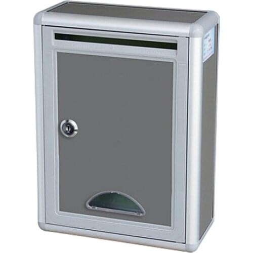 Mailbox Outdoor Security Locking Mailbox Letter Box Suggestion Box Newspaper Mail Letter Post Home Balcony Garden Decoration