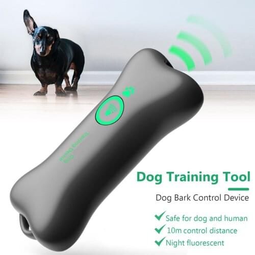 Portable Dog Bark Control Anti Barking Device Behavior Training Waterproof Rechargeable Anti Barking Device for Dog 10m Control