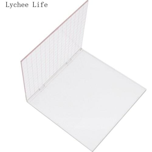 Lychee Life Clear Acrylic Stamp Perfect Scrapbooking Stamping Tool Embossing Folders Card Making Diy Handmade Scrapbooking Tools