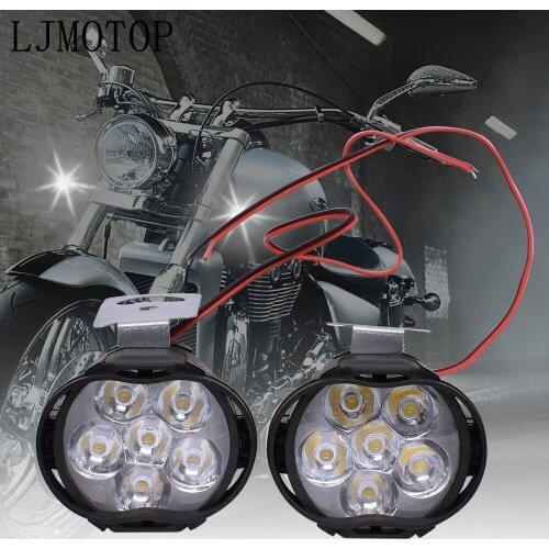 Motorcycle Led Lamps Waterproof Fog Spot Headlight 10W With Switch For Honda VTR1000F vfr 750 800 NC750S NC750X nc 750 750x