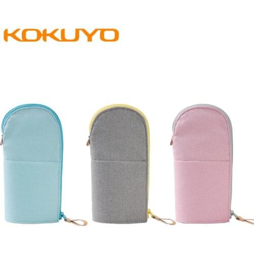 KOKUYO Marucru Large-capacity Cloth Pencil Case Cute Color Stationery Bag Student Female Stationery Storage Pencil Case