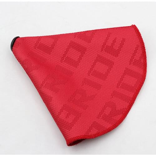 Universal jdm Bride High Quality Canvas Hyper Fabric Shift Boot Racing Shift Knob Cover With Red Stitching
