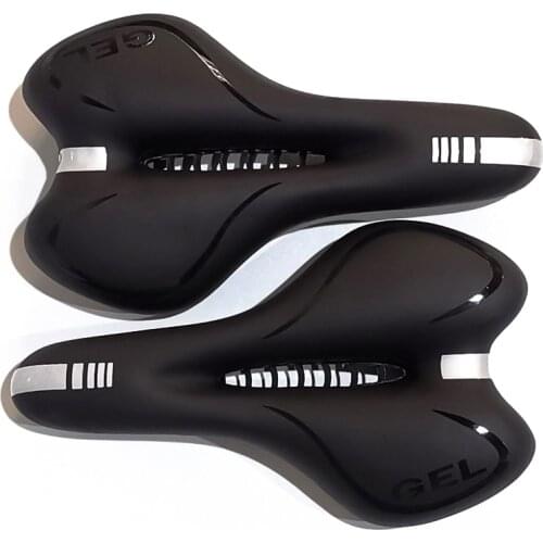 Cycling Saddle High Elasticity Comfortable Silicone Saddle Center Hole Ventilated Bike Seat Cushion