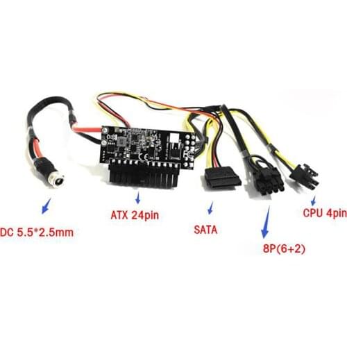 High Power 400W DC-ATX Power Module 24Pin DC 12V Power Supply Board DC to ATX Adapter PC Repair Kits for GTX 1060 1070 1080