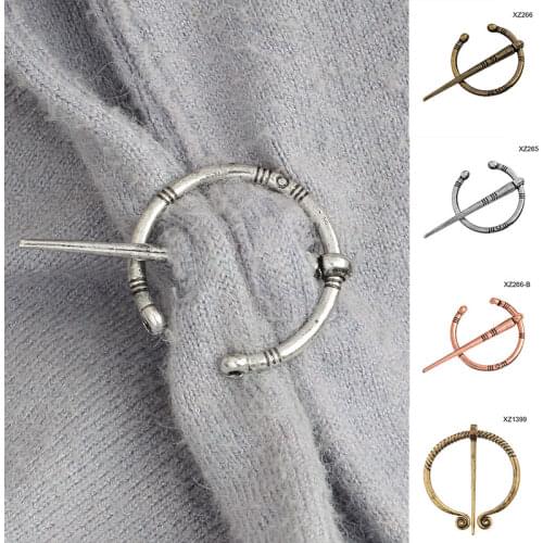 High Quality Medieval Nordic Brooches Vintage Viking Pins Belt Scarf Buckle Coat Cloak Pins for Women Men TT@88