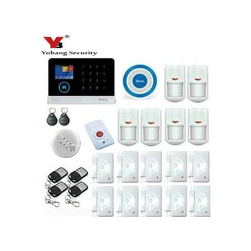 Yobang Security Wireless wifi GSM Alarm System PIR Motion Sensor Smoke Detector Wireless Burglar Alarm System