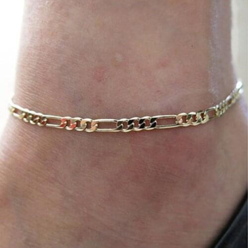 Fashion Anklets For Women Girls Bohemian Adjustable Beach Gold Silver Color Foot Leg Bracelet Chain Punk Anklet Jewelry