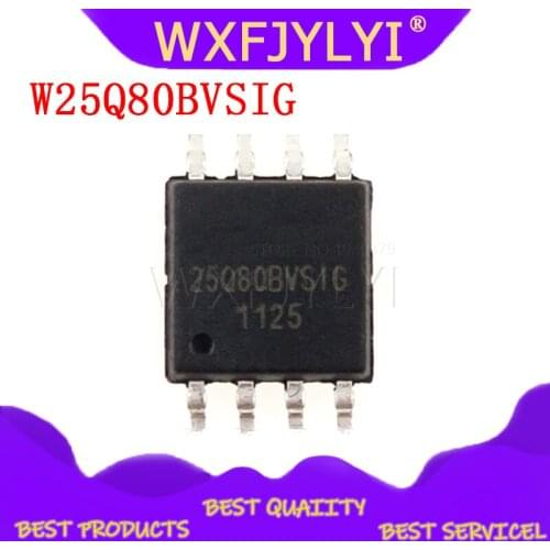 10pcs/lot W25Q80BVSIG 25Q80BVSIG 25Q80BVSSIG W25Q80 BVSIG 25Q80 SOP8 Chip is 100% work of good quality IC