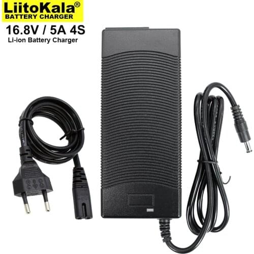 16.8V 5A 4 series 3.2v LiFePO4 battery pack lithium iron phosphate Charger 16.8V 5000mAh DC 5.5*2.1mm