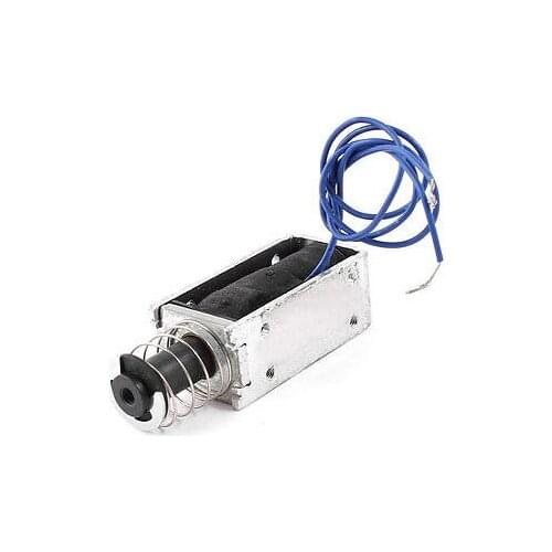 24V 2.18A 52.36W 10mm/580g Push Pull Type Open Frame DC Solenoid Electromagnet