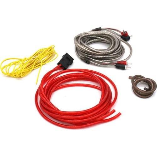 Car Subwoofer Cable Amplifier Wiring Kit 10GA Audio Subwoofer Sub Power Cable Wiring Amp Audio Car Accessories Speaker cable