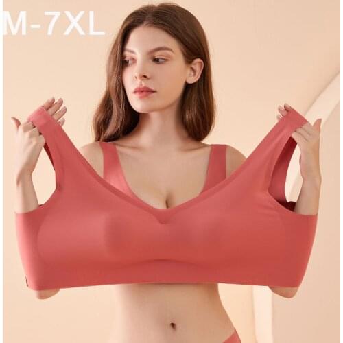 Womens Bra Sexy Tube Top Seamless Bras Large Size Underwear Bh Wirefree Bralette Padded Lingerie Female Sports Intimates Tops