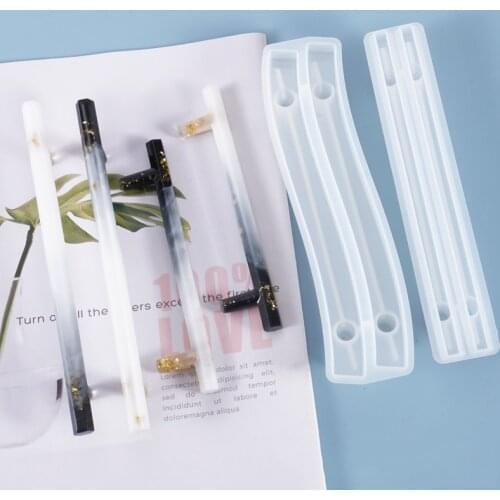 Fruit Tray Handle Resin Mold Silicone Mold Crystal Clear Epoxy Mold Bending Tray Handle Mould for DIY Crafts Jewelry Making