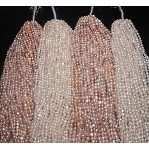 Jewelry Natural freshwater pearl Baroque with two sides 7-8mm Loose beads necklace bracelet