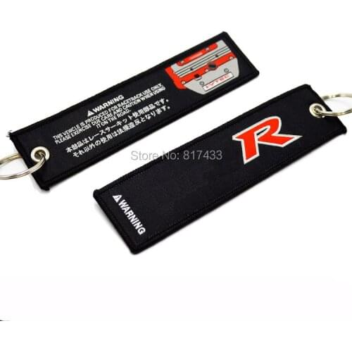 JDM Mugen Power K20 GK5 Fit RS CIVIC Type Fabric Keychain Keyring Travel Luggage Jet Tag Label
