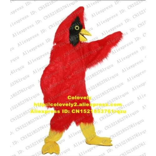 Red Bird Cardinal Linnet Roadrunner Geococcyx Parrot Mascot Costume Adult Cartoon Family Gifts Welcoming Banque zz8200