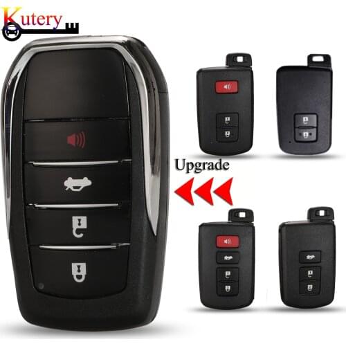 Kutery 2/3/4 Buttons Remote Car Key Shell Cover Case For Toyota Chr C-hr Land Cruiser 200 Avensis Auris Corolla Smart Key