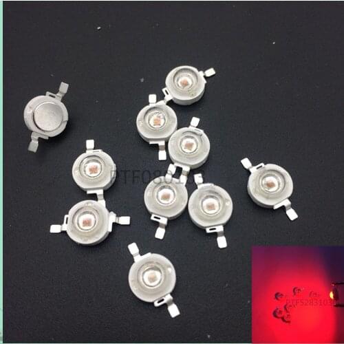 LED 100PCS 3W Deep Red High Power 660NM Plant Grow LED Emitter Without pcb for Cabinet/Tank/Aquarium