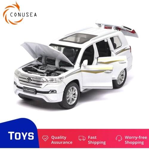 Car Model TOYOTA Land Curiser 1:32 Scale Cars Diecast Six Open Door Alloy Die-Cast Fast and furious Children Toys for Boys Gift