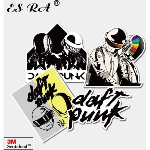 Punk Stickers Waterproof PVC Rock and Roll Music Stickers 4 Pcs/Set Cool Car Motor Fridge Skateboard Guitar Pegatinas Decorate