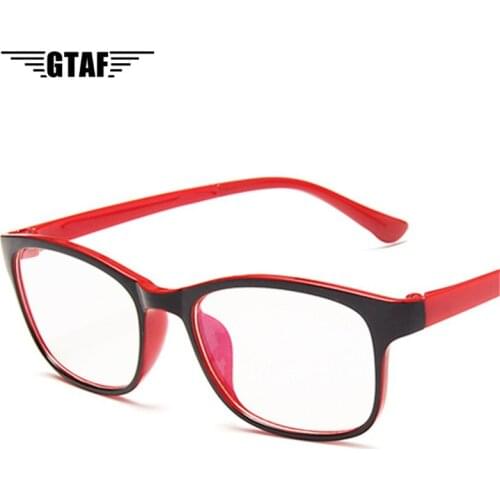 New Fashion Square Glasses Clear Frame Women Spectacle 2020 Myopia Glasses Men Black Red Eyeglasses Frame Optical Frames Clear
