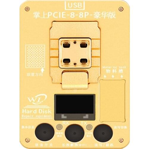 WL PCIE-8 NAND Flash Programmer SN Tool For IPhone 8 8P X NAND Error Repair HDD Upgrade