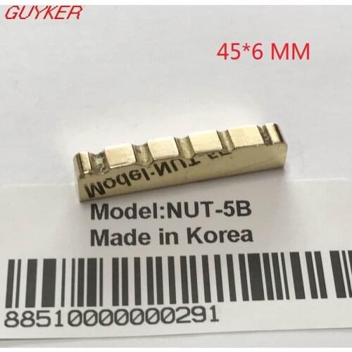 Slotted Brass Bass Nut for Electric Bass Guitar - Size 45*6mm