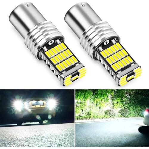 2pcs P21W 1156 BA15S LED Bulbs Car Turn Signal Reverse Brake Light For volvo xc60 xc40 xc90 v70 xc70 v40 s60 v50 c30