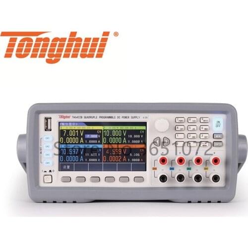 TH6402B Quadruple Programmable DC Power Supply Power Source with 0-30V/3A/90W*2, 0-10V/3A/15W*1, 0-5V/1A/5W*1