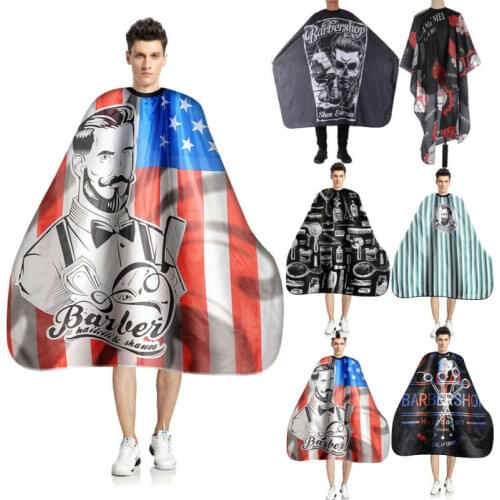 1Pc Haircut Hairdressing Barber Cloth Skull Pattern Apron Hair Styling Design Waterproof Cloth Haircut Salon Barber Capes