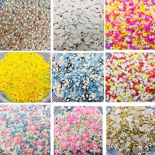 20g Mix Shakers Christmas Halloween Flower Fish Bow Resin DIY Supplies Nails Art Polymer Soft Clay DIY Sequins Scrapbook