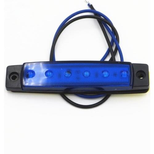 6 LED Boat Car Truck Bus Trailer Side Marker License Light Lamp Marker Lights for Truck