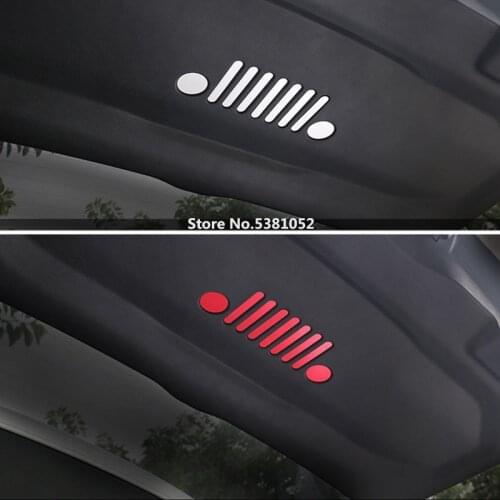 For Jeep Compass 2017 2018 2019 2020 Accessories Tail Rear Trunk Door Inside Emblem Sticker Cover Decoration Interior Trim 2021
