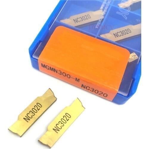 20pcs MGMN300 M NC3020/NC3030/PC9030 3mm grooving carbide insert MGMN300 lathe cutter turning tool Parting and grooving tools