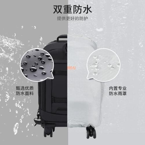 Hot sale Trolley camera bags DSLR waterproof backpack multifunction camera bags EIRMAI DA410T Large space Trolley