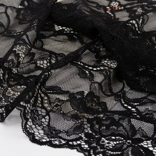 1Yard 23cm Width Hollow Nylon Lace Fabric For Women Garment Dress Material DIY Patchwork Sewing Accessories