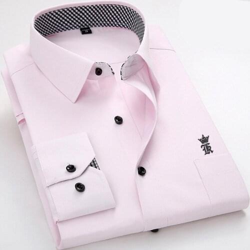 Dudalinas Sergio K Men Long Sleeved Shirt Slim Fit Style Design Solid Business Casual Dress Shirt Male Social Brand Men Clothing