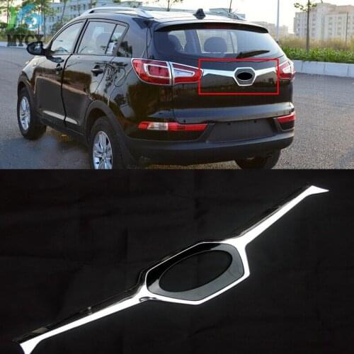 2011-2015 For Kia Sportager ABS Chrome Rear Trunk Lid Cover Trim 2014