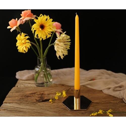 Nature Handmade Wax Candle Romantic Smokeless Retro stick candles t dinner table decor Wedding Decoration