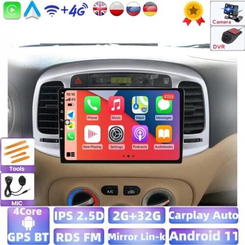 New Android system For Hyundai Accent 2006 2007 2008-2011 car radio multimedia video player with BT WIFI IPS screen