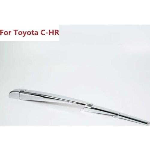 The New For Toyota C-HR CHR C HR 2017 2018 ABS Chrome Rear Water Wiper Protection Cover Windshield Car Exterior Accessories 4Pcs