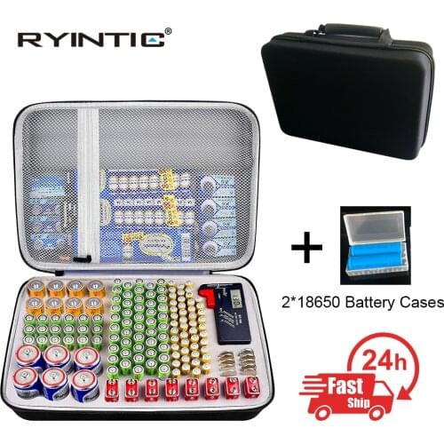 Protable Battery Charger Storage Box Case Bag - Aa Aaa Battery No. 5 No. 7 9V No. 1 No. 2 Battery Storage Bag Shockproof Pack