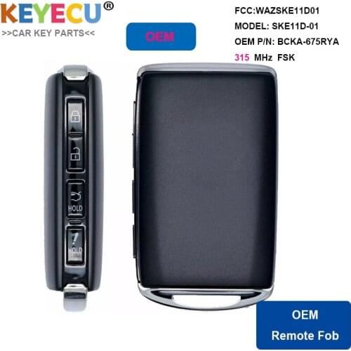 KEYECU For Mazda 3 Mazda3 2019 2020 21 315MHz Proximity Keyless Entry Go Smart Car Remote Key BCKA-675RYA WAZSKE11D01 SKE11D-01