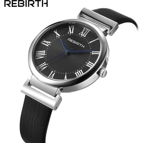 Ladies Watch With Leather Strap Rebirth China