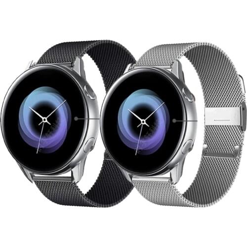 Strap For Samsung Galaxy active 2 Active2 40 44mm Gear S2 Classic Sport Milanese Bracelet Bands For Galaxy watch 3 41mm Correa