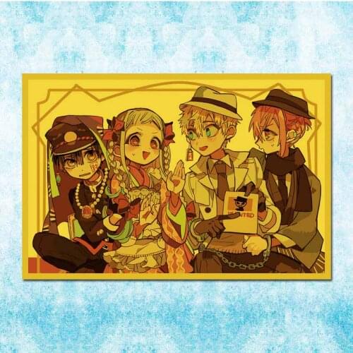 Retro Japanese Anime Poster Ground Bondage Boy Hanako-Kun Vintage Family Room Art Wall Decoration-028