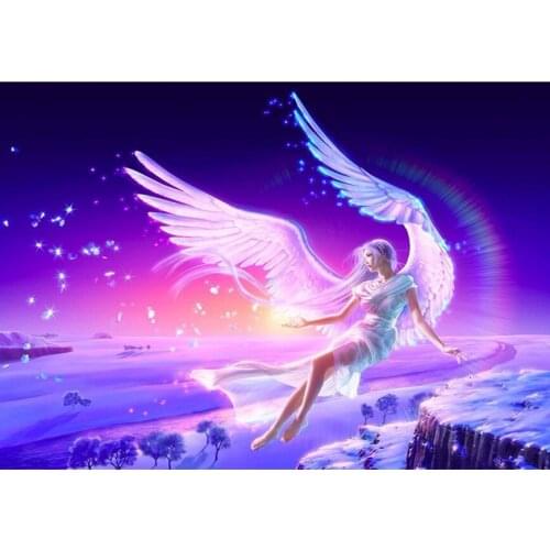 Snow - angel beauty 3D Diamond Painting Cross Stitch Crystal Needlework Diamond Embroidery Full Diamond Decorative gift AS980