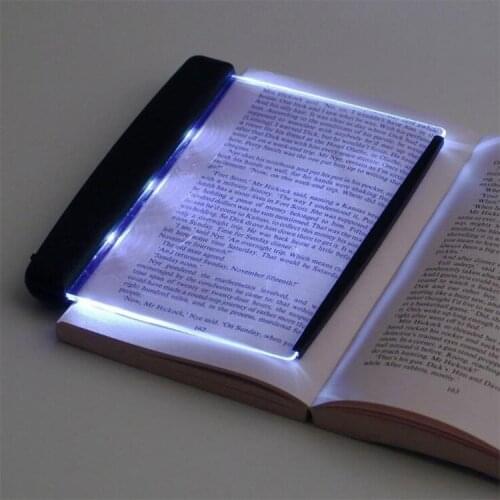 Creative Flat Plate LED Book Light Reading Night Light Portable Travel Dormitory Led Panel Desk Lamp Eye Protect Home Bedroom