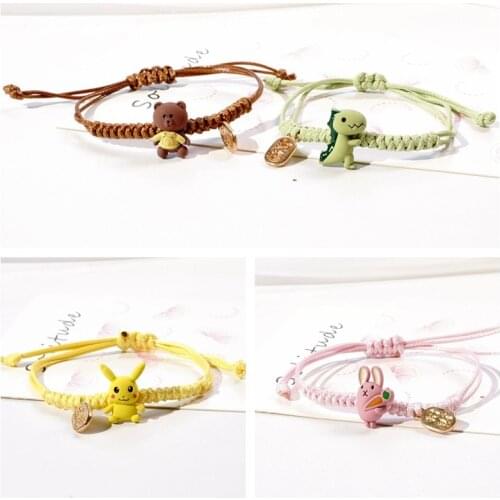 Korean Girl Cartoon Bear Bracelet Female Simple Personality Women Girlfriend Gift Jewelry
